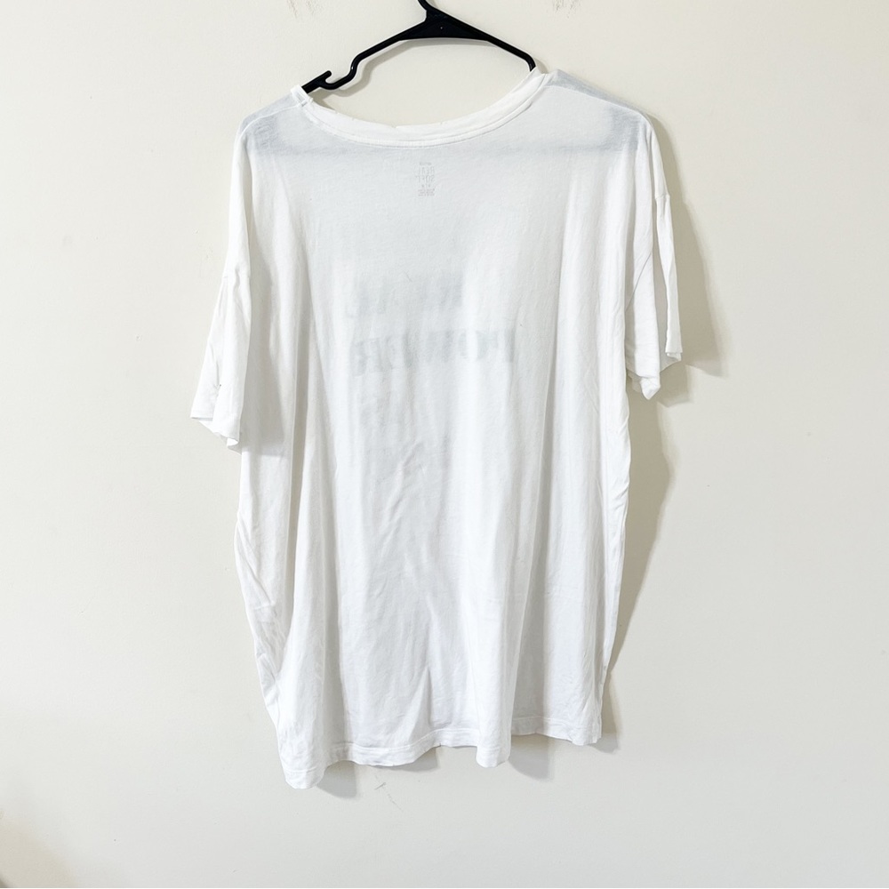 Aerie White Oversized Boyfriend Graphic Tee 'Your Real Power Is You' Size Medium - Picture 5 of 7